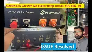 PylonTech Battery  not getting ON troubleshooting @ Dead battery  OR Alarm LED with no Buzzer