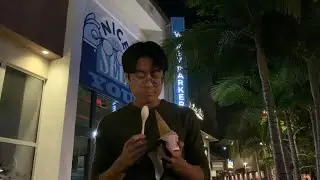 trying vegan ice cream for the first time