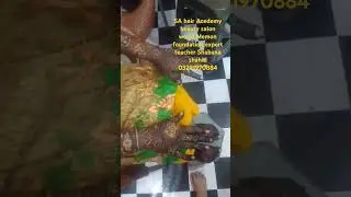 SA hair Acedemy beauty salon world Memon foundation expert teacher Shabana shahid 03291970884