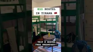 $22 hostel in Tirana, Albania 🇦🇱 #tirana #albania #shqiperi #hostel