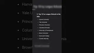 Top 10 Ivy League Schools in the USA