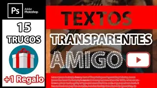 ✅ Efecto de TEXTO TRANSPARENTE en Photoshop 2021 [ Tutorial Completo en Espa&ntilde;ol Paso a paso ] ⚡