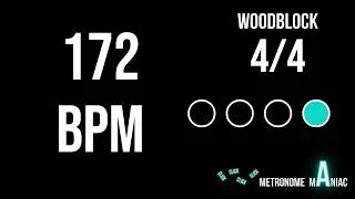 Metronome 172 BPM 4/4 - Woodblock