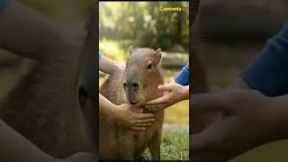 Este capibara sabe c&oacute;mo relajarse 😌  #shorts #entretenimiento #capybara #capibara #lindo