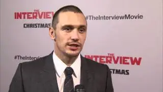 James Franco talks about the movie at The Interview Premiere @JamesFrancoTV