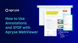 Annotations and XFDF - Apryse WebViewer Demo Series