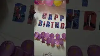 spiderman birthday decorations for Druvanth 3 Year birthday celebration.💐🎁🥰🎉🎂🎊🎈🥳