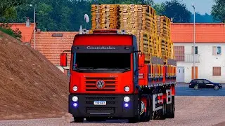 Dando Trabalho na Rodovia: Qualificados com o 33.440 Bitrem de Madeira no Mapa Brasil! #aovivo