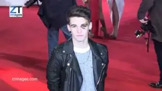 Jake Sims of X Factor at film premiere of Daddy's Home - London, UK. ZTimagesTV.