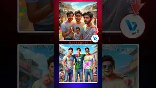 Happy Holi Ai Photo Editing 2024 | Holi Ka Photo Kaise Banaye | Bing Image Creator #bingimagecreator