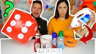 SLIME con COSE A CASO SCELTE dal DADO GIGANTE challenge