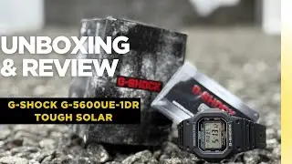 Casio G-Shock G-5600UE-1DR Tough Solar Hindi Unboxing #gshock #casio