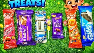 Satisfying Video Asmr lollipops candy and chocolate jelly gummy candy Asmr rainbow cutting video