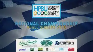 HPBU Nationals 9ball Singles 2016 | Final 32 | Gaganis vs Grispos