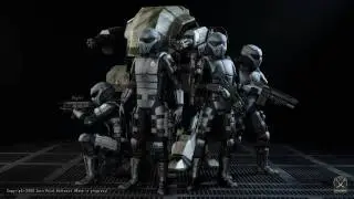Interstellar Marines: Marines vs Shark Creatures (Photo Session)