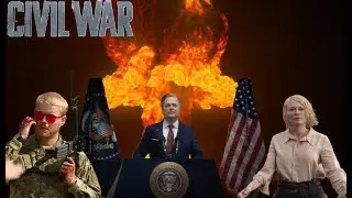 CIVIL WAR (2024) Movie Starring Jesse Plemons, Kirsten Dunst