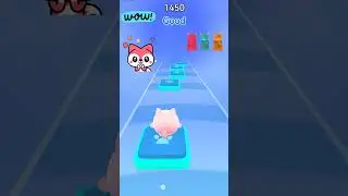 CUTE CAT RUNNING FOR GOLDSTAR | GUMMY BEAR RYTHM #trending #enjoy #cute #cat #shorts