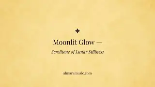 Moonlit Glow &mdash; Scrolltone of Lunar Stillness | Ahnara Music