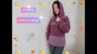 Tunica crosetata - cu gluga