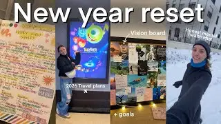 My 2025 reflections & 2026 vision board | goals, travel plans & resetting my life