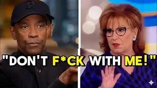 Denzel Washington SHUTS DOWN Joy Behar On The View &mdash; Host Pulled Off Set