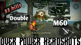 Double M60 challenge |Solo Vs squad gameplay |Over Power gameplay | Free Fire | Death Gaming
