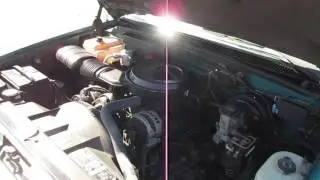 1991 Blue Chevrolet Silverado StepsideTruck Engine