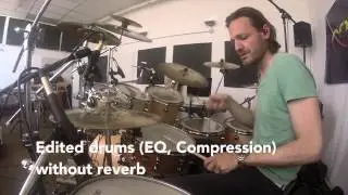 Drum Recording and Sound Development: Real vs. Edited Drumsound on DW Performance Natural Finish