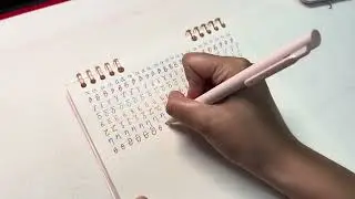 Ink Journey Day 5 Handwriting practice ASMR Modern Greek handwritten alphabet