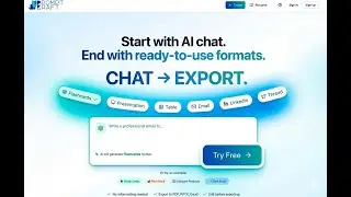 PromptKraft : AI Conversations to Ready-To-Use Exportable Formats #PDF #PPT #Images #Blogs