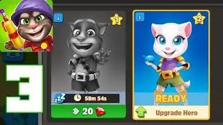 Talking Tom Camp - Gameplay Walkthrough Part 3 - Talking Tom & Angela Heroes(iOS, Android)