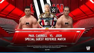 AWA Monday night dawn: Joshua vs Paul! special guest refaree (cody)
