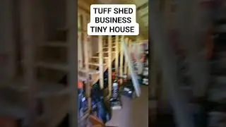 SEE MY TUFF SHED 2 STORY FOR MY BUSINESS 🤔👀🏠 #tinyhome #tuffshed #business