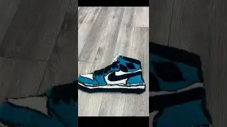 @macroart4261 Blue Jordan ones custom rug #customrugs #tufting #jordan1