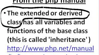 PHP OOPs Private Vars and extended classes