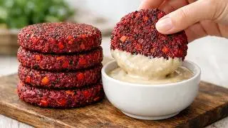 These Red Bean and Quinoa Patties Taste Better Than Meat! High-Protein Recipe!