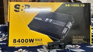 Best 1500 rms mono amplifier ! S&b 1500 rms mono amplifier !Best amplifier for subwoofer #amplifier 