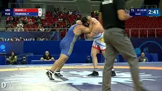 Qual. FS - 125 kg: C. MURIEL (ARG) v. F. TEMENGIL (PLW)