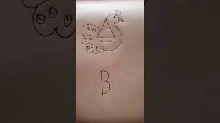 Alphabet art trick#art #shorts #youtubeshorts #alphabet