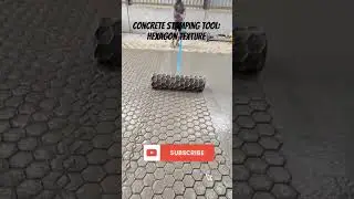 ​Concrete Stamping Tool: Hexagon Texture #shorts