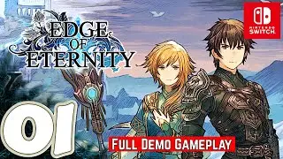 Edge of Eternity Cloud Version [Switch] | Full Demo Gameplay Walkthrough Part 1 | No Commentary