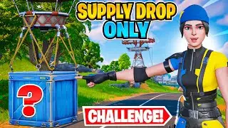 Winning Fortnite With ONLY Supply Drops!