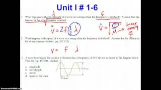 Waves and Sound Problem Set #1-4
