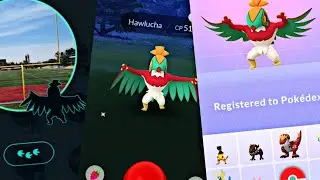 NEW DEBUT HAWLUCHA IN POKEMON GO| DEX ENTRY | POKEMENIA | NICKGUPTA44