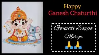Drawing Ganesh Ji || Ganesh Chaturthi Special || Ganpati Bappa Morya | #youtubevideo #drawingchannel