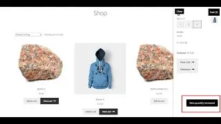 WooCommerce mini cart ajax update show custom notification messages