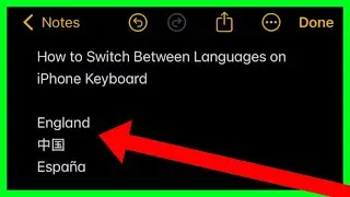 Как переключить язык на клавиатуре iPhone (Как переключаться между языками клавиатуры iPhone в 20...