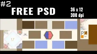 Free Psd Collections | 36x12 Album Design Sheets #2