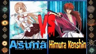 Asuna (Sword Art Online)  vs Kenshin (Rurouni Kenshin) - Ultimate Mugen Fight 2015