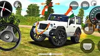 modified mahindra Thar 😈Indian cars simulator 3D || android gameplay || Gadi Wala Game || Thar Game